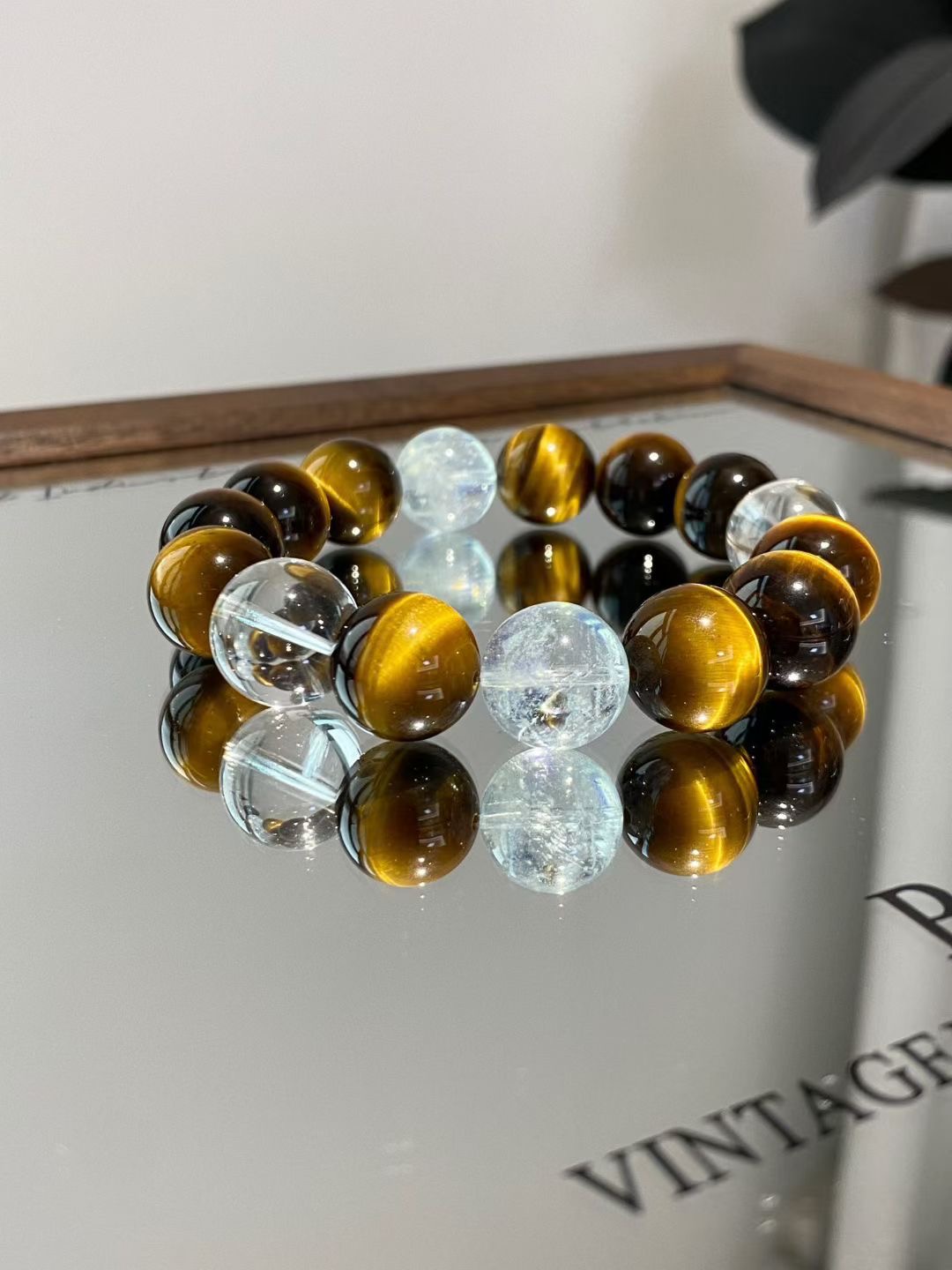 Crystal bracelets for fall featuring Red Agate, Citrine, and Tiger’s Eye